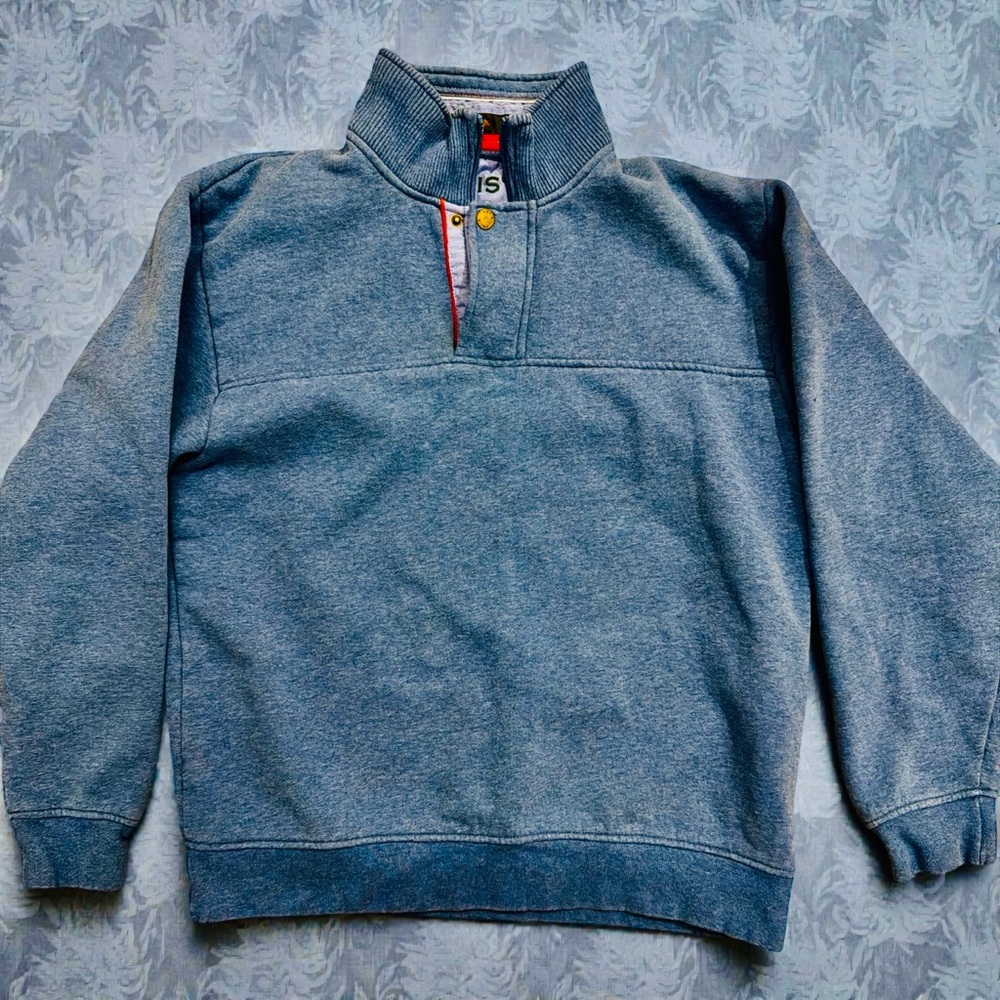 Orvis Men's Gray Zip-Up Sweater